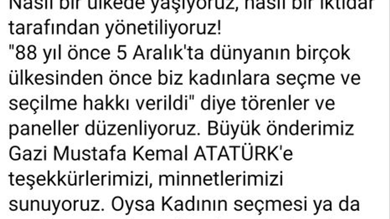 Tan'dan dikkat çeken paylaşım